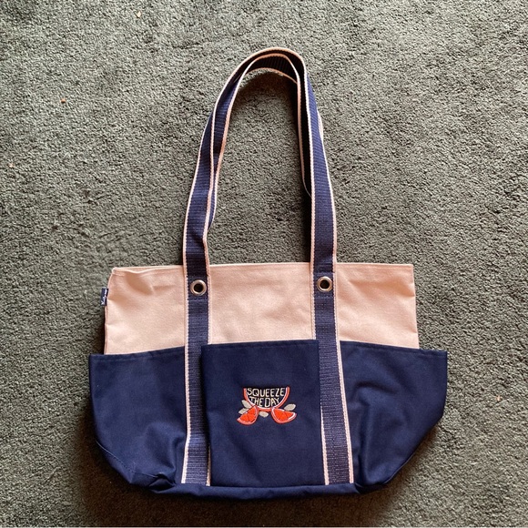 Thirty-one canvas carryall tote in navy - Picture 1 of 9